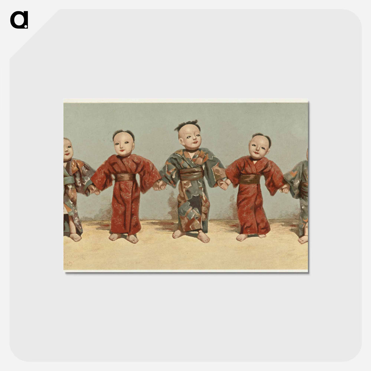 アートポストカード-Japanese Dolls
- ボストン公共図書館 Postcard.