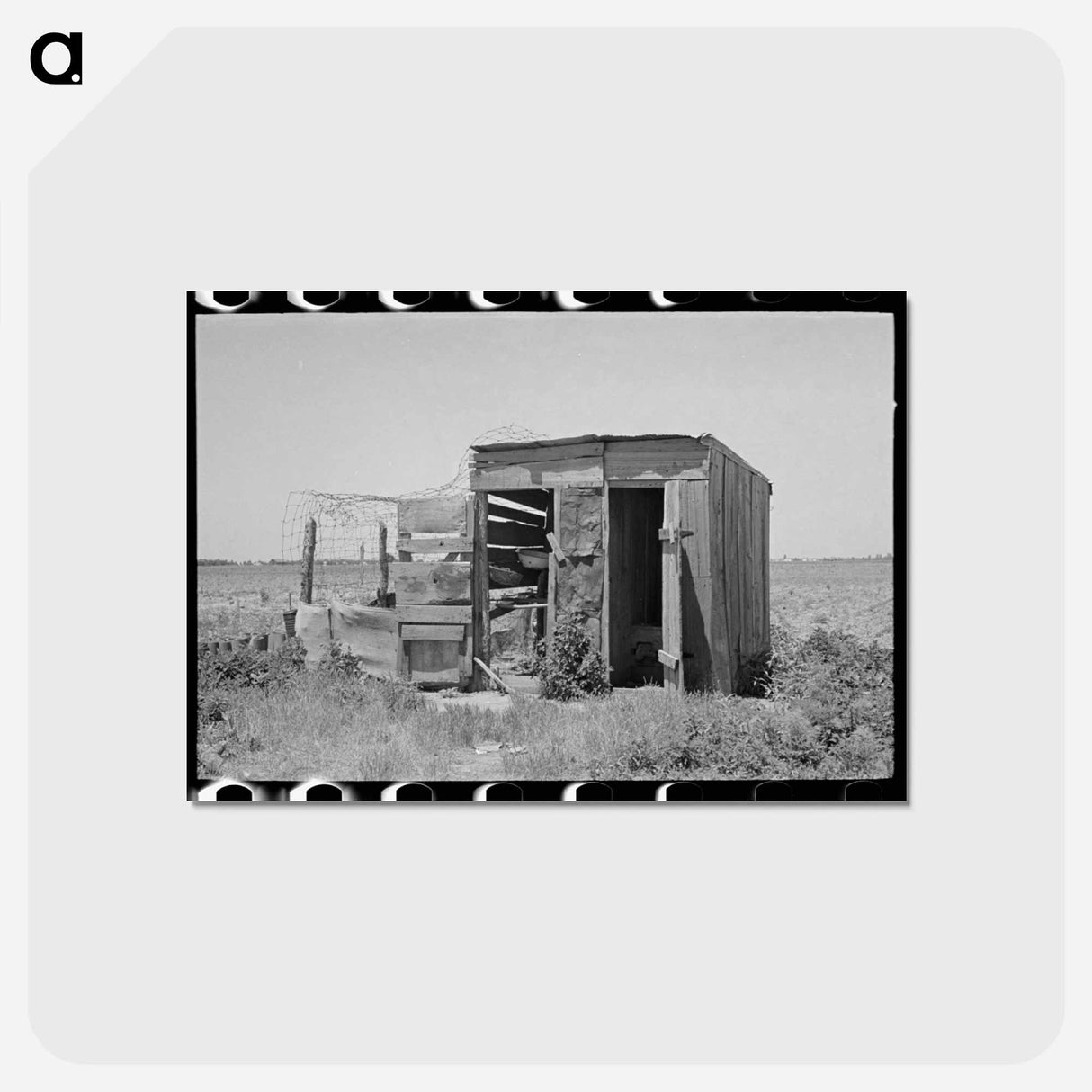 アートポストカード-Combination Henhouse and Privy
- ラッセル リー Postcard.