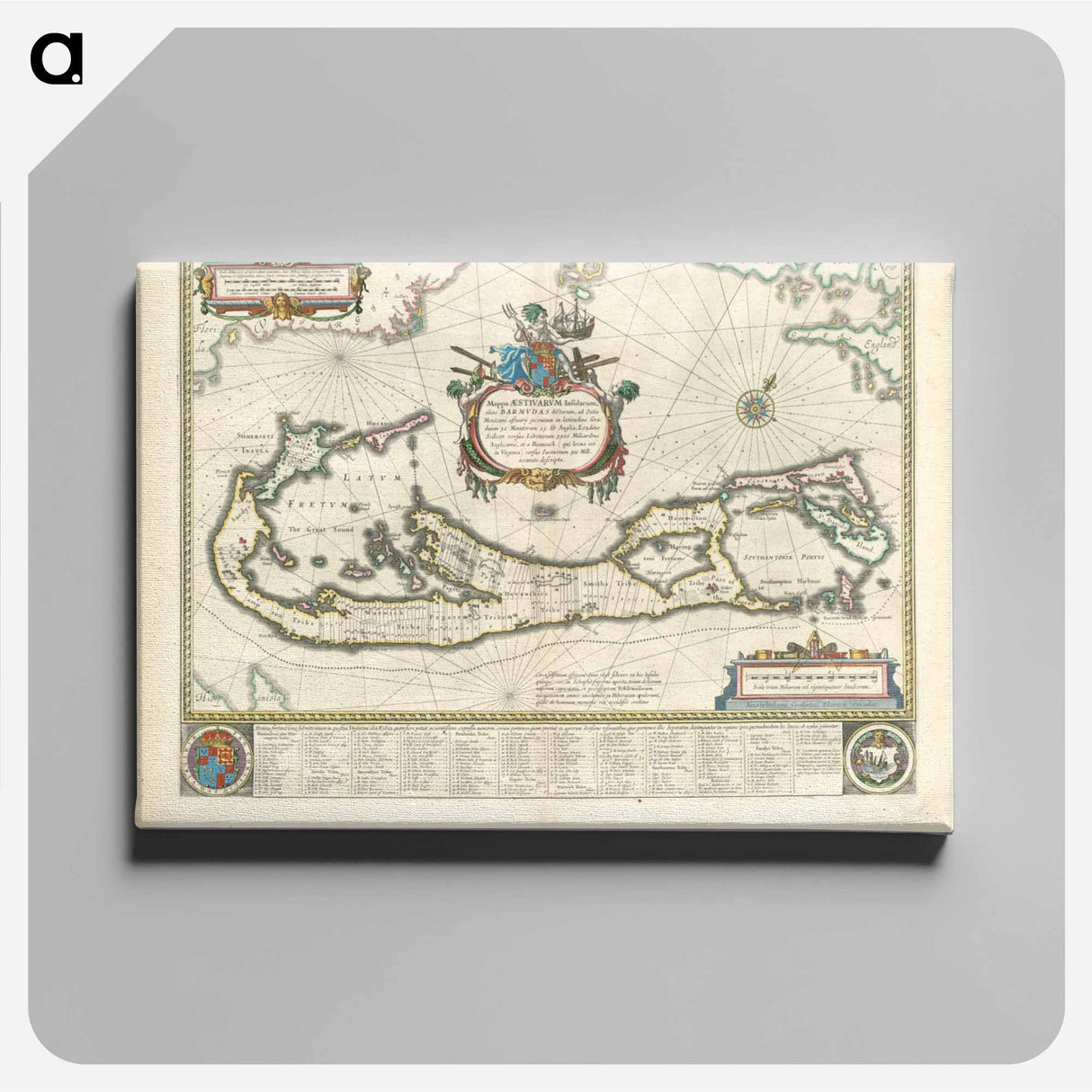 アートパネル-Mappa aestivarum insularum, alias Barmudas dictarum
- ボストン公共図書館 Canvas.