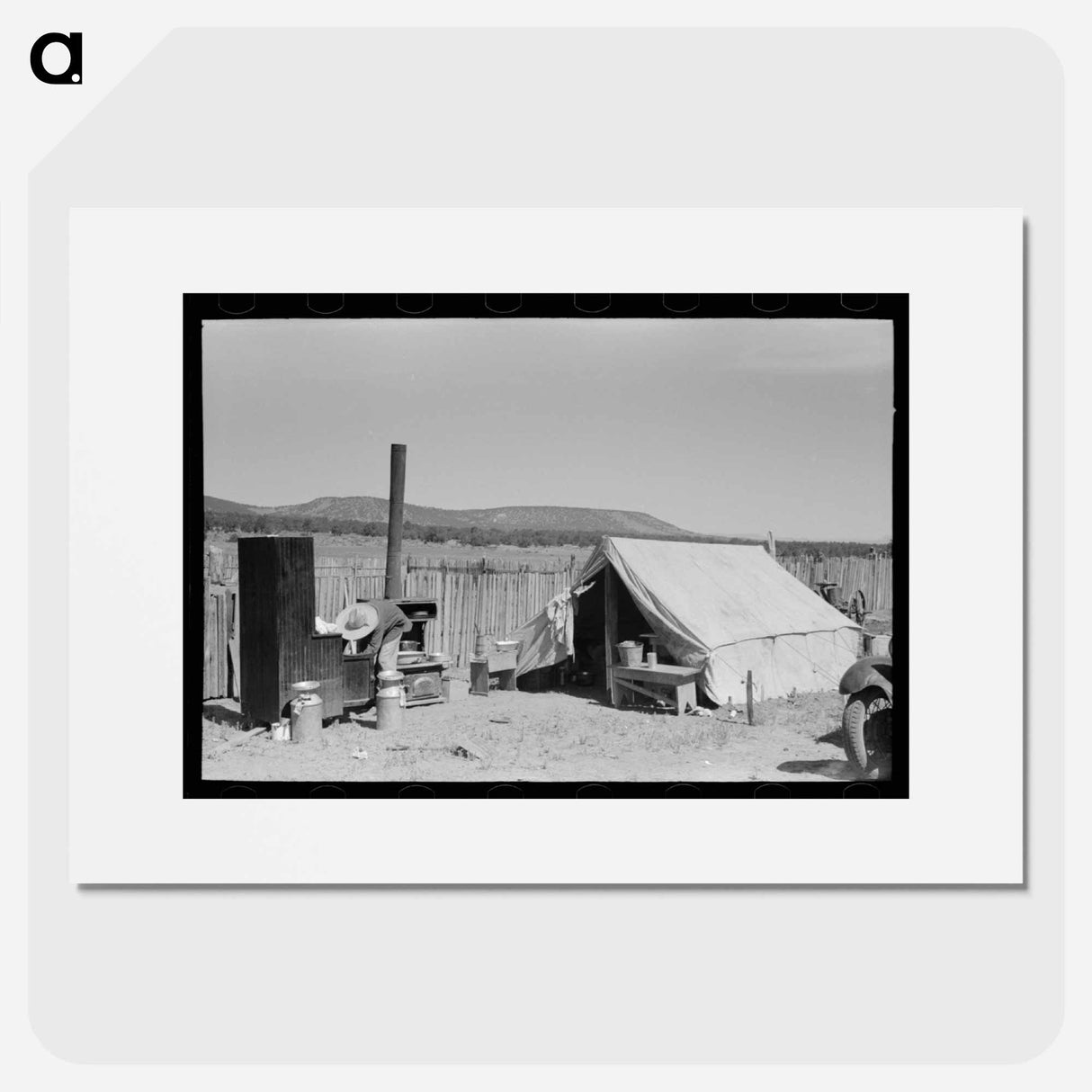 アートポスター-Caudills' Temporary Camp
- ラッセル リー Poster.