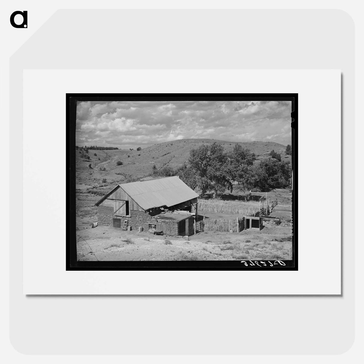 アートポスター-Barn and Corral, Concho, Arizona
- ラッセル リー Poster.