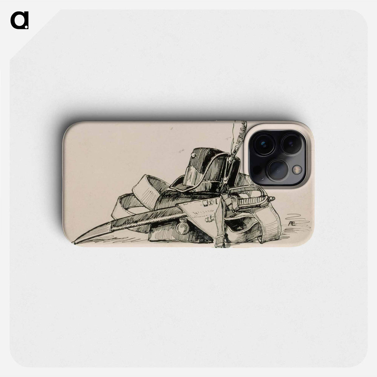 Closing vignette for poem number fifteen stolt - アルバート エーデルフェルト Phone Case.