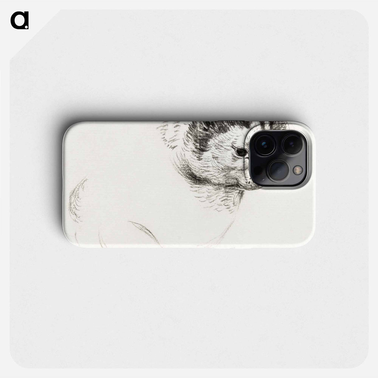 Sketch of a cat - ジャン ベルナール Phone Case.