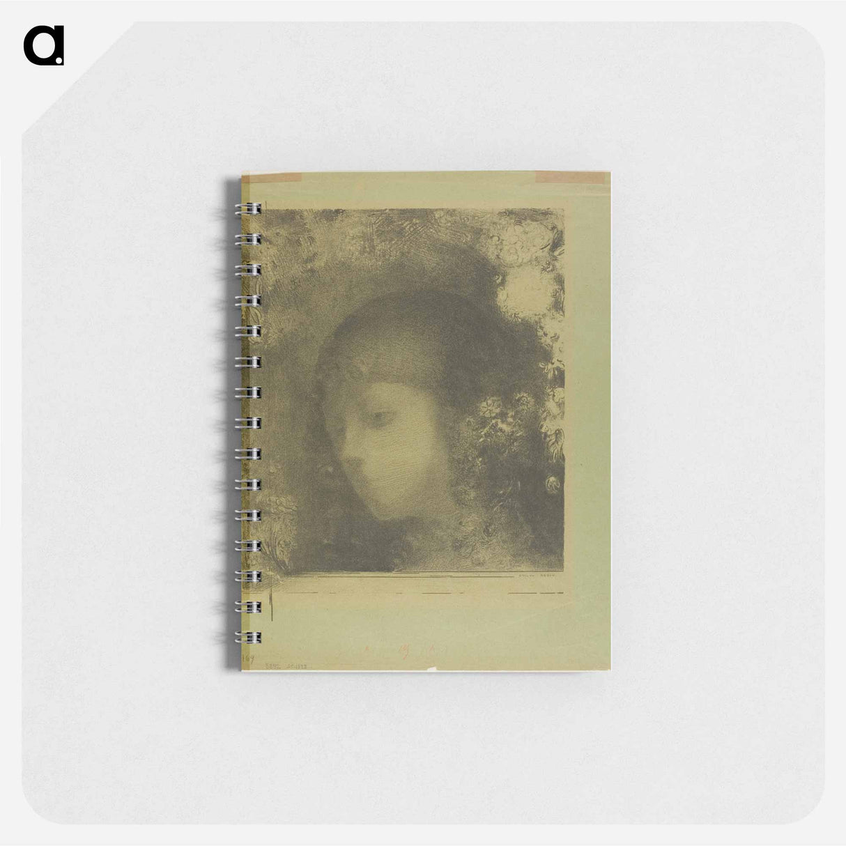 Child's Head With Flowers - オディロン ルドン Memo.