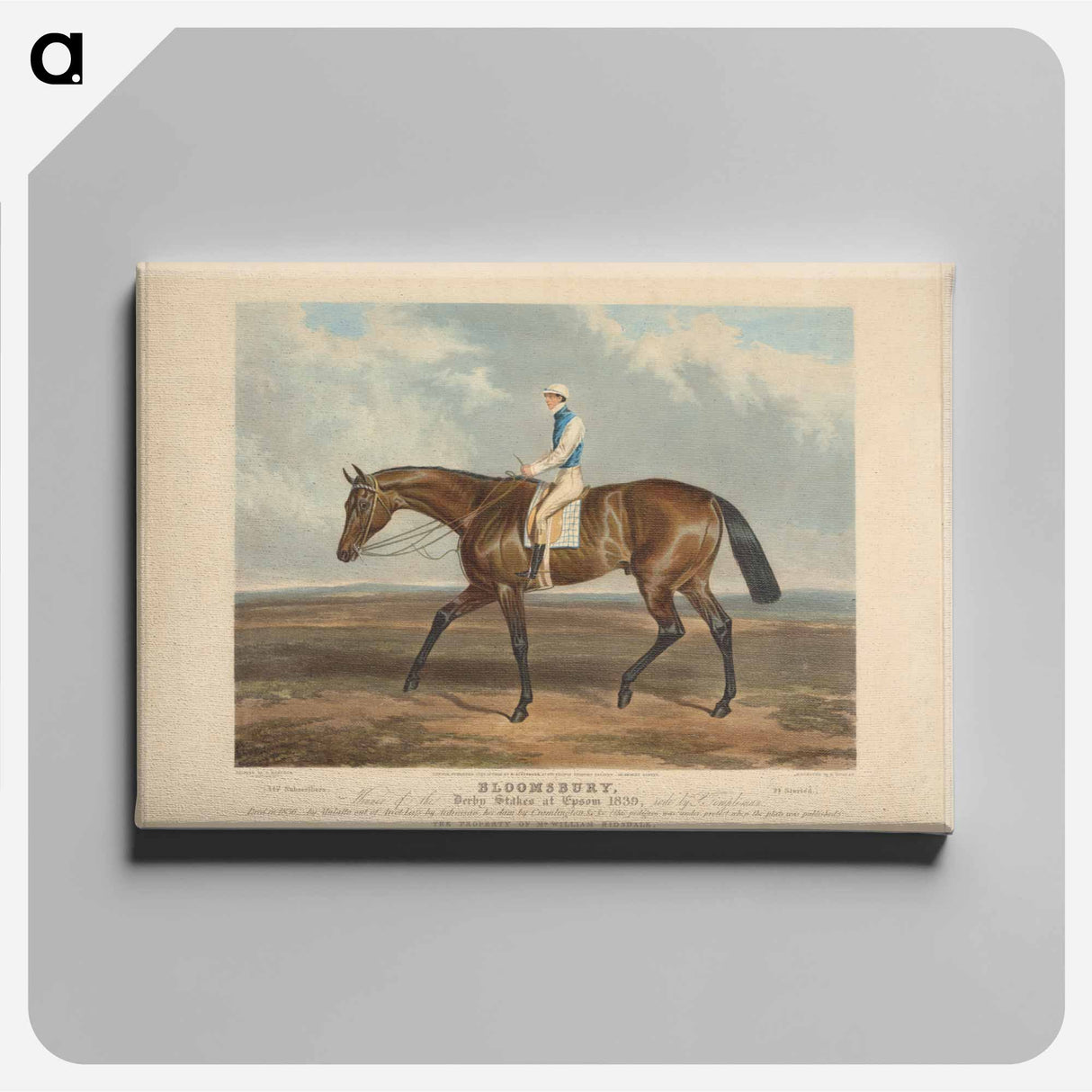 アートパネル-Racing: Bloomsbury, Winner of the Derby Stakes at Epsom
- イェール大学アートギャラリー Canvas.