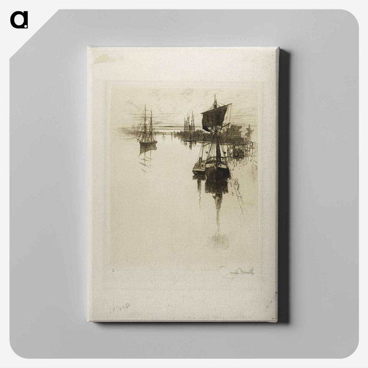 アートパネル-Below Chestnut Street Bridge, Philadelphia
- ジョセフ ペネル Canvas.