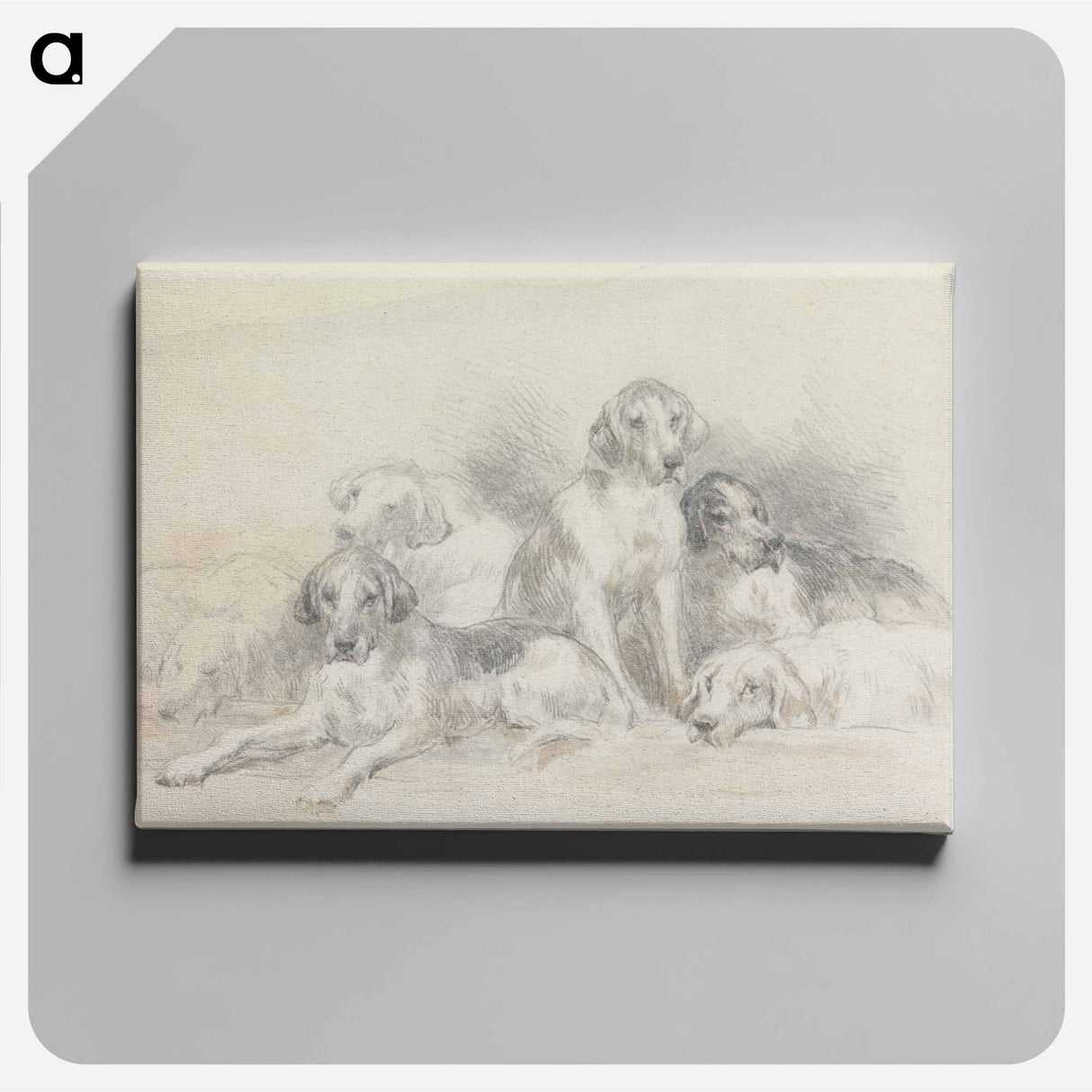 アートパネル-Six Foxhounds Resting
- イェール大学アートギャラリー Canvas.