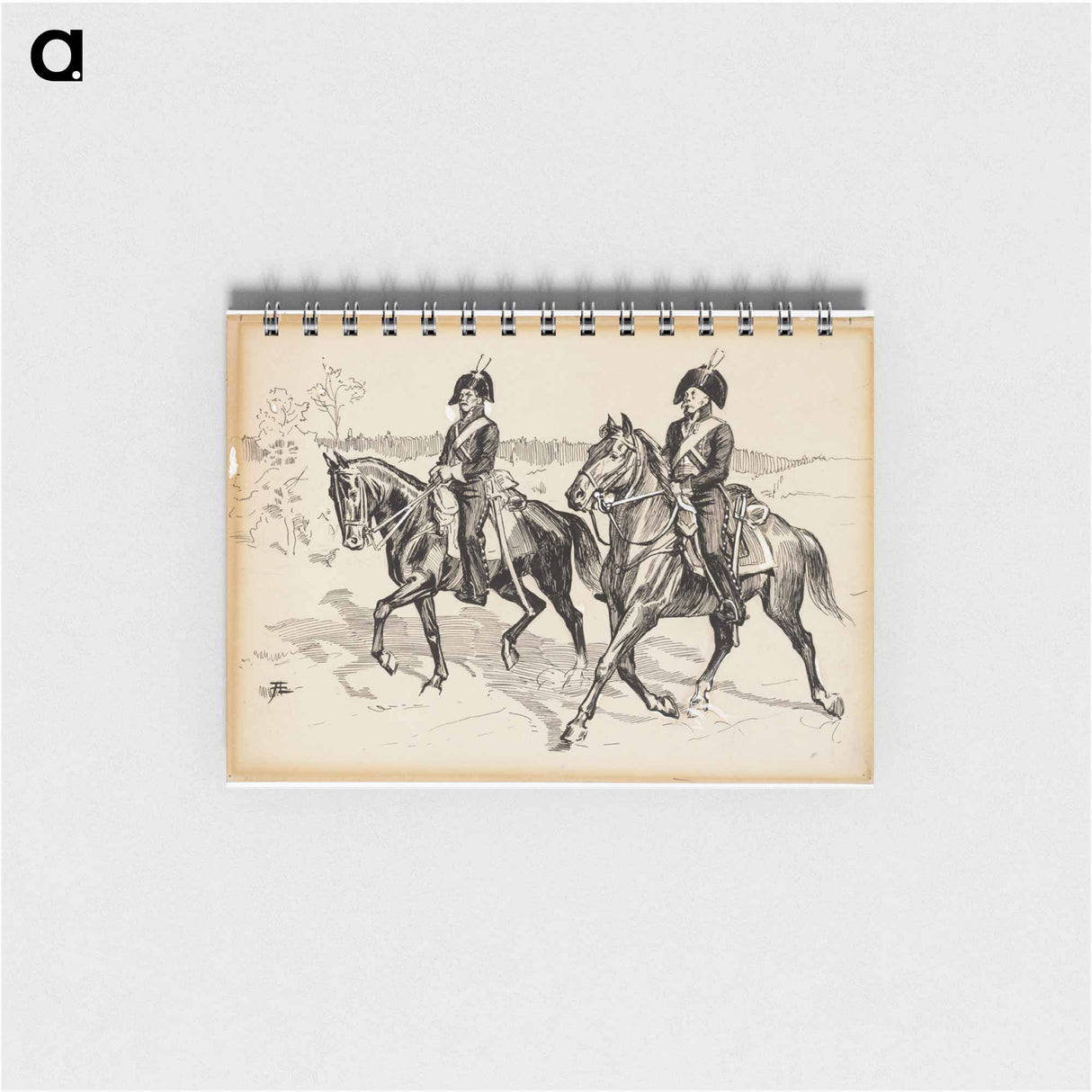 Kaksi rakuunaa -runon alkuvinjetti - アルバート エーデルフェルト Memo.