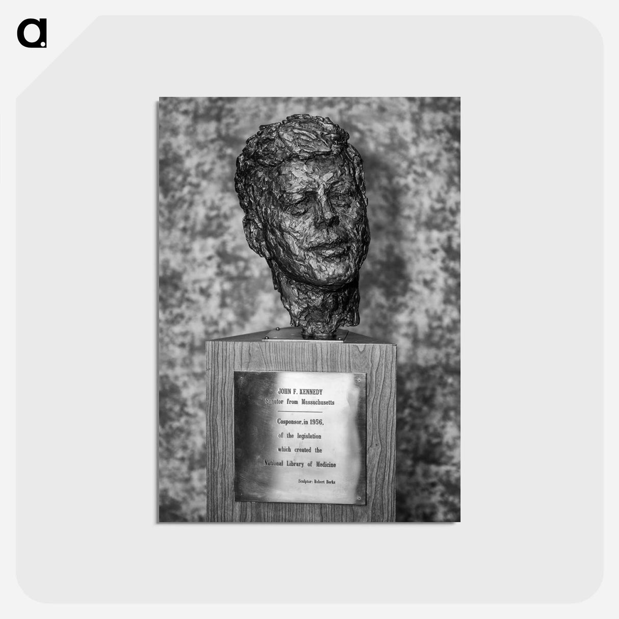 アートポストカード-Bust of John F. Kennedy
- 国立医学図書館 Postcard.
