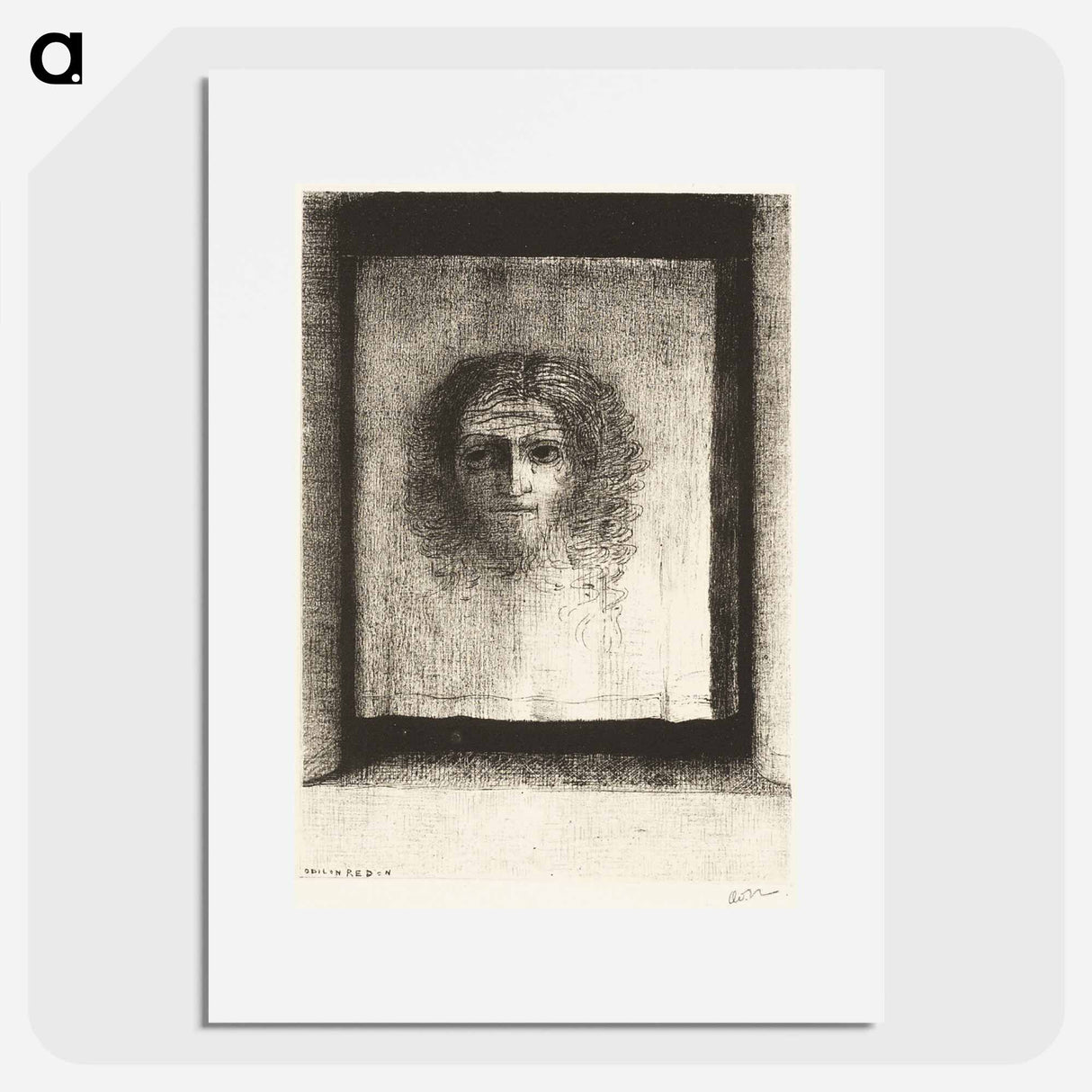 アートポスター-It Was a Veil, an Imprint - オディロン ルドン Poster.