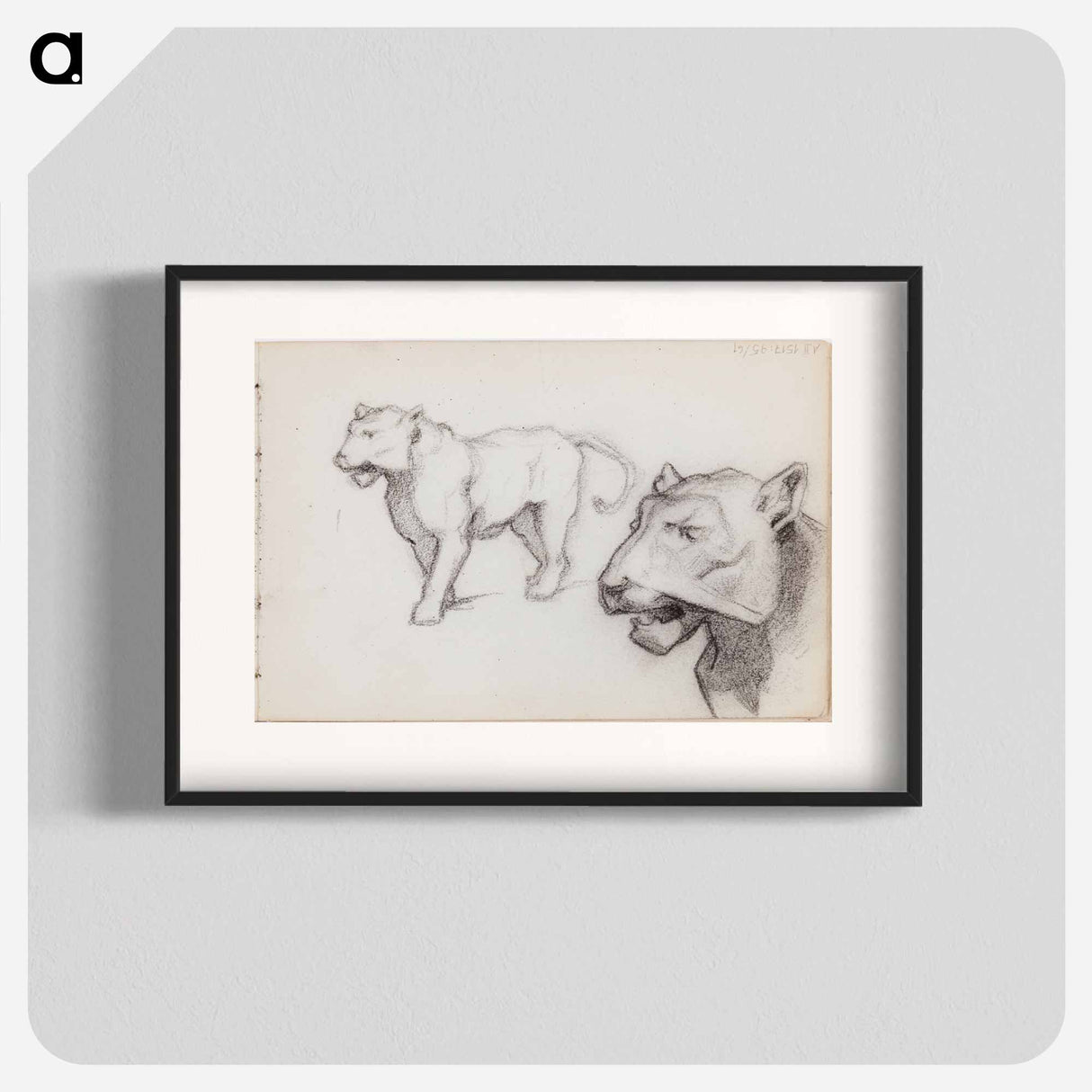 (unknown) part of a sketchbook - アルバート エーデルフェルト Poster.