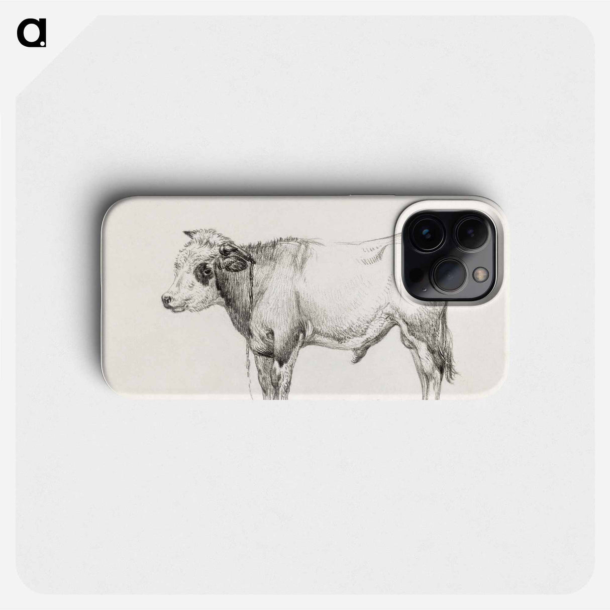 Standing young bull - Jean Bernard Phone Case.