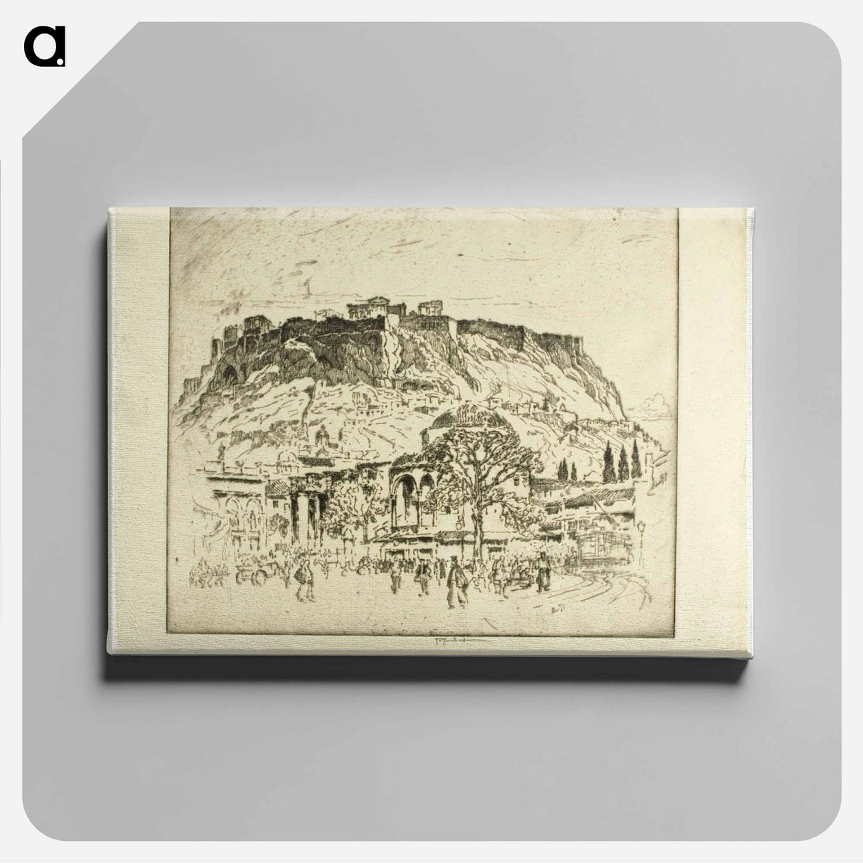 アートパネル-Ancient, Mediaeval and Modern Athens, the Mosque
- ジョセフ ペネル Canvas.