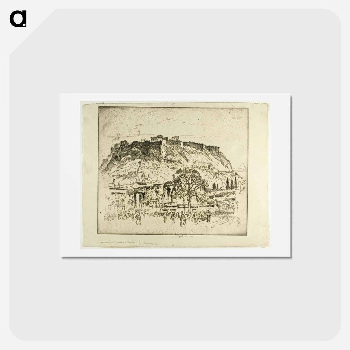 アートポストカード-Ancient, Mediaeval and Modern Athens, the Mosque
- ジョセフ ペネル Postcard.