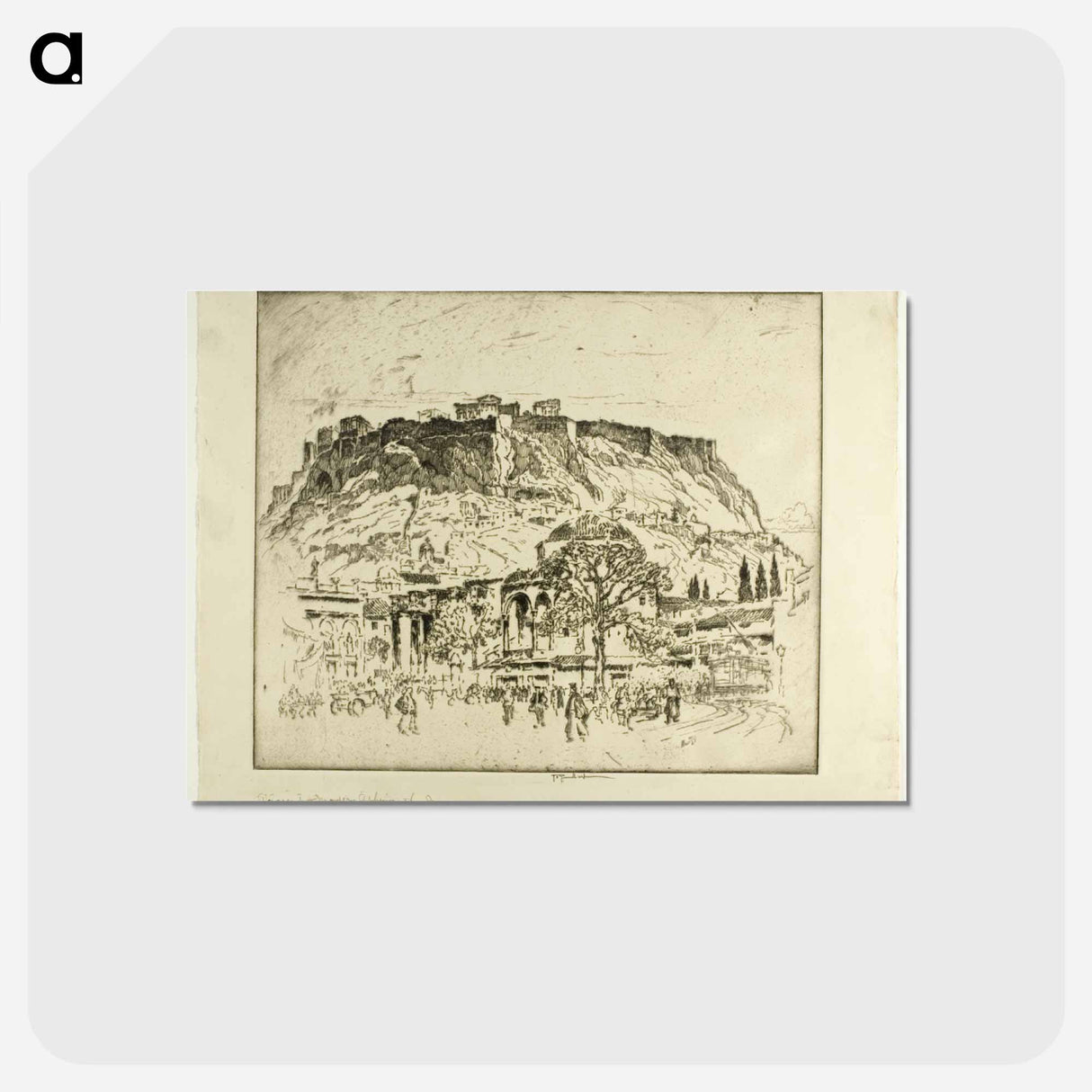 アートポストカード-Ancient, Mediaeval and Modern Athens, the Mosque
- ジョセフ ペネル Postcard.