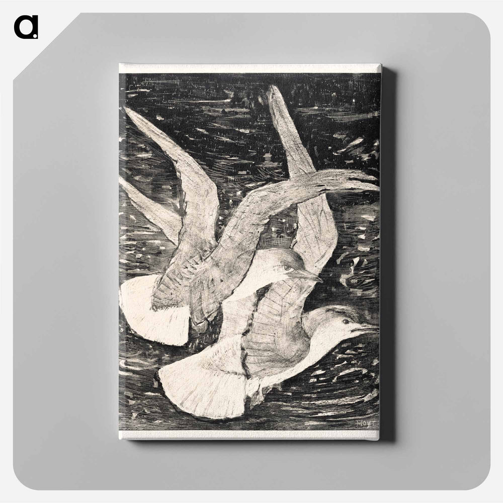 Two big birds - Theo van Hoytema Canvas.