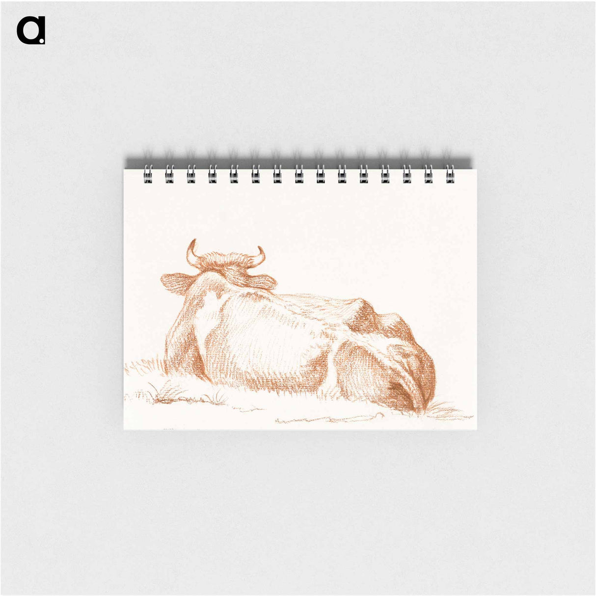 Lying cow, seen from behind - ジャン ベルナール Memo.