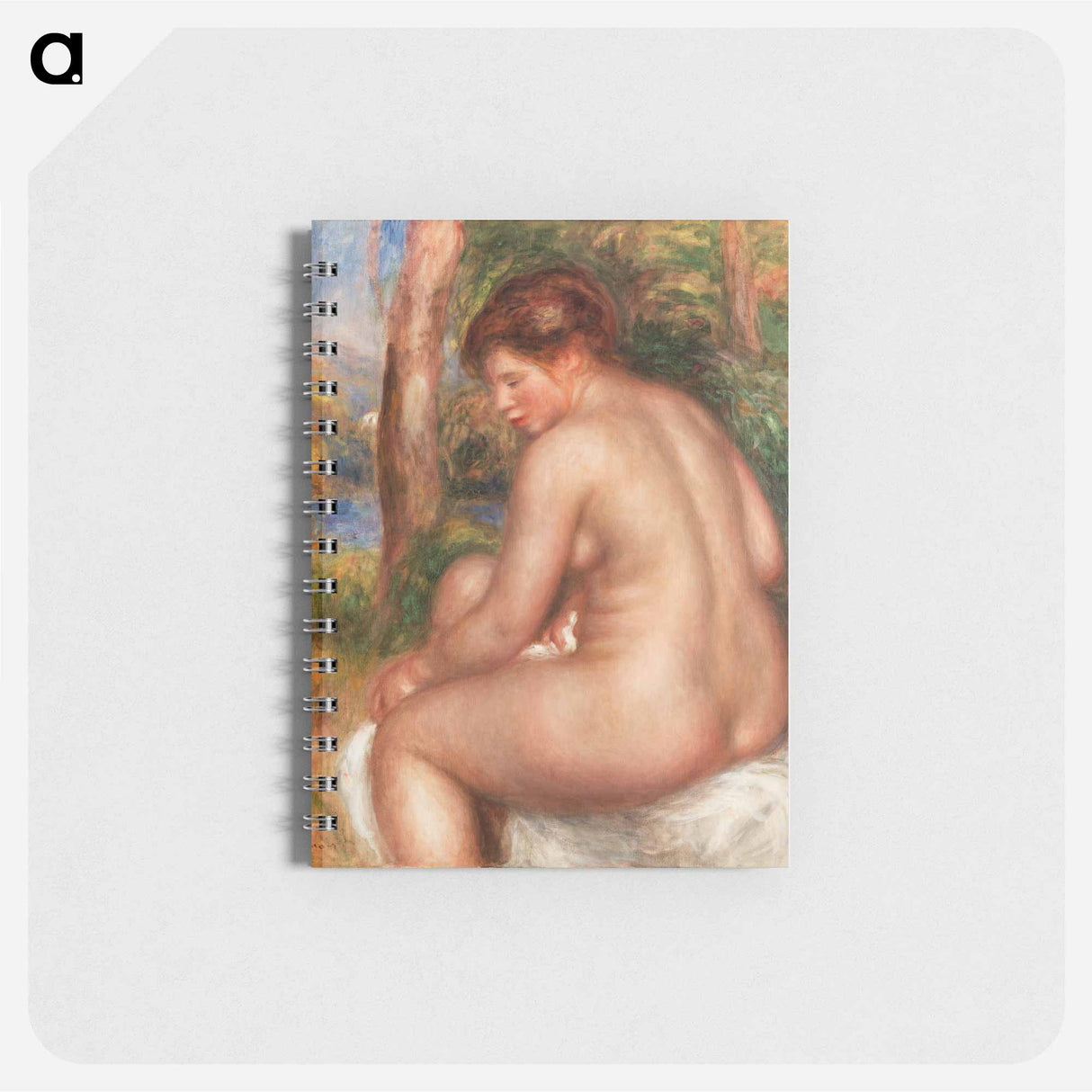 アートメモ帳-Bather in Three-Quarter View - ピエール オーギュスト ルノワール Memo.