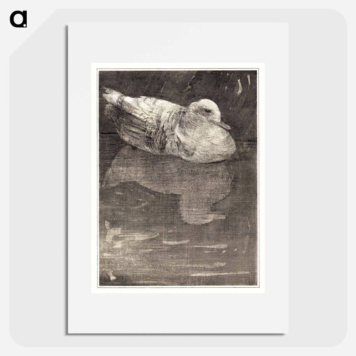 Drijvende eend - Theo van Hoytema Poster.