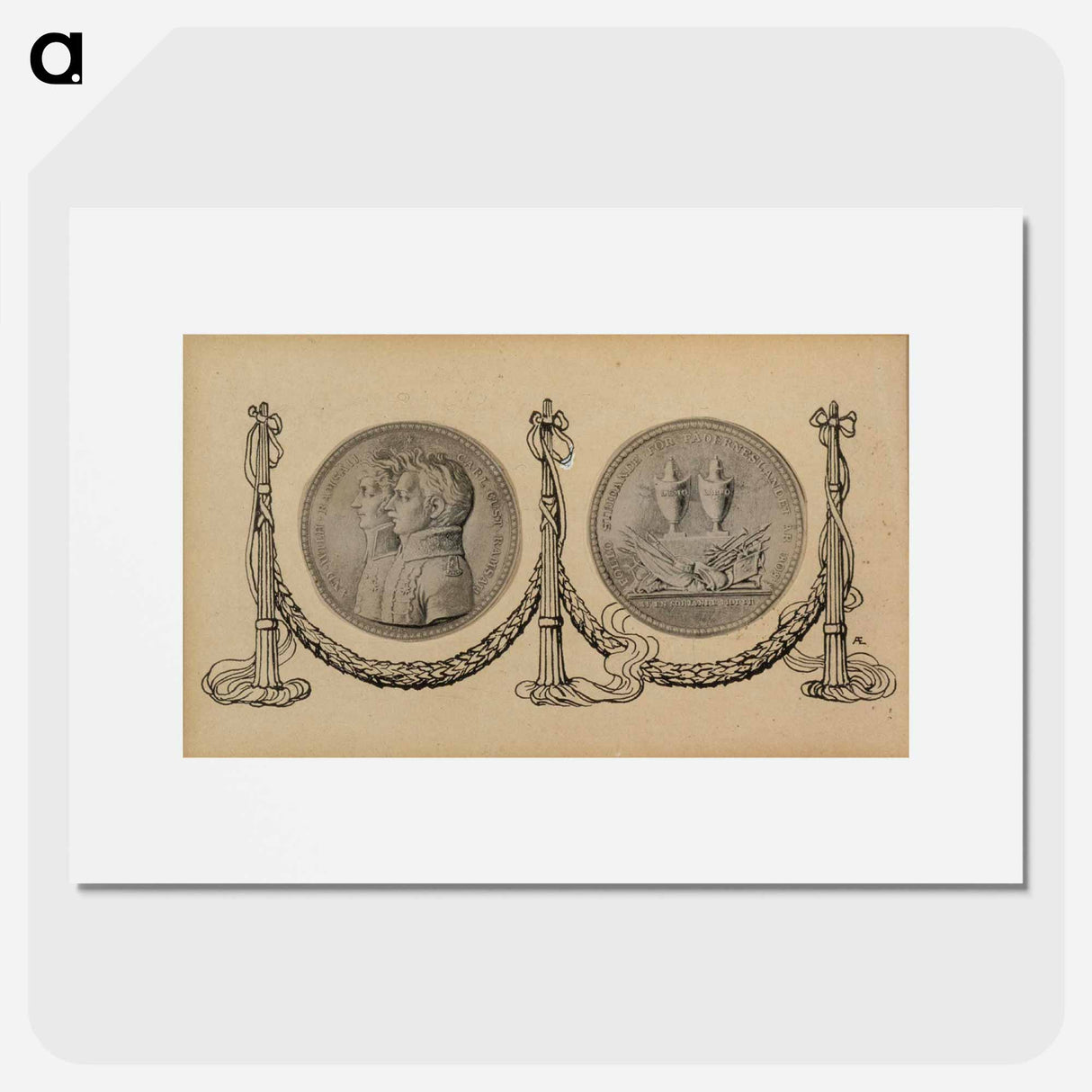 Matkamiehen näky -runon alkuvinjetti - アルバート エーデルフェルト Poster.