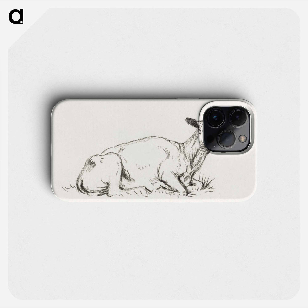 Lying shaved sheep - ジャン ベルナール Phone Case.