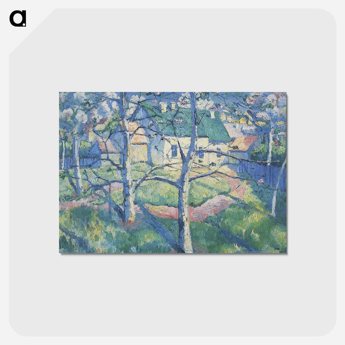 Apple Trees in Blossom - カジミール マレーヴィチ Postcard.