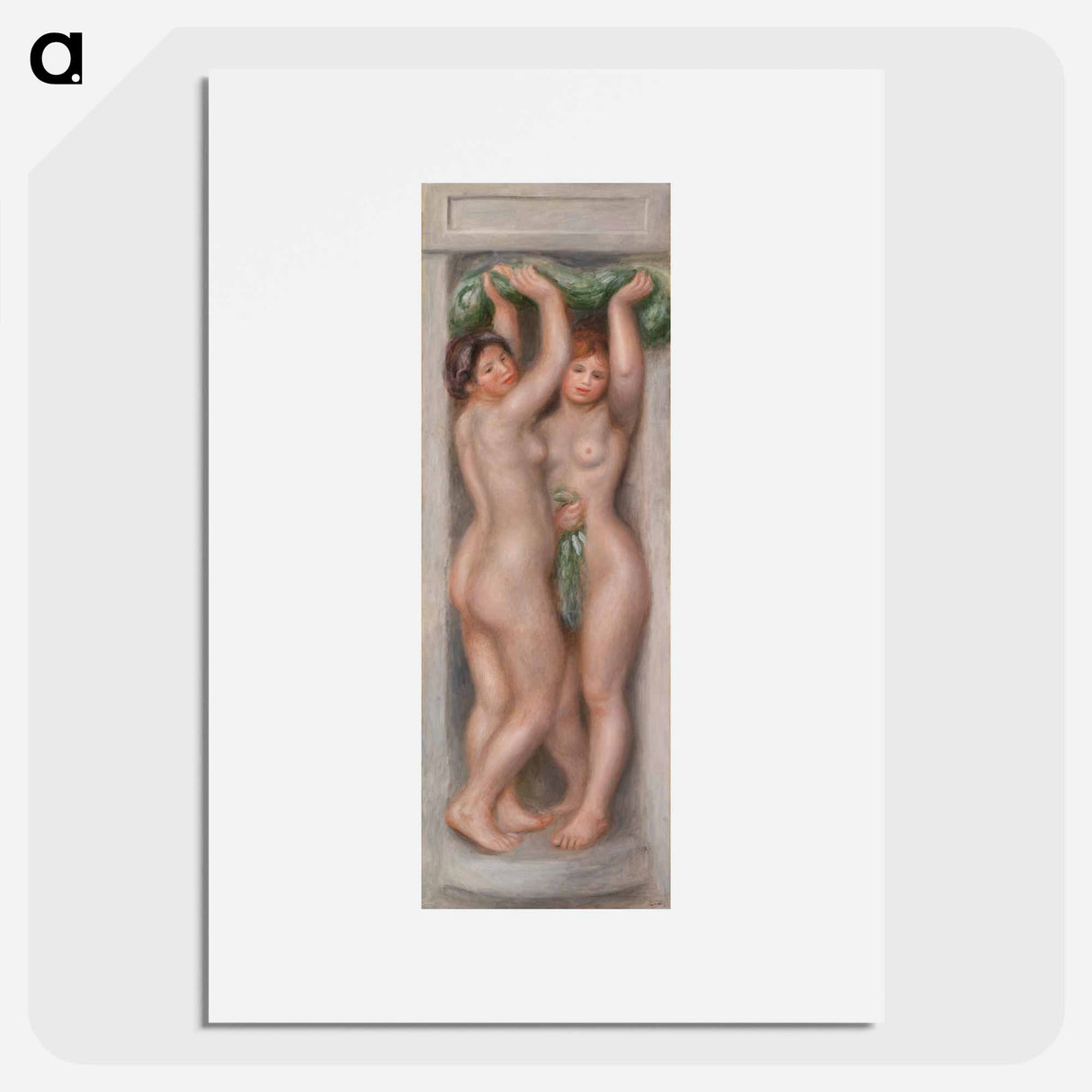 アートポスター-Caryatids (Cariatides) - ピエール オーギュスト ルノワール Poster.
