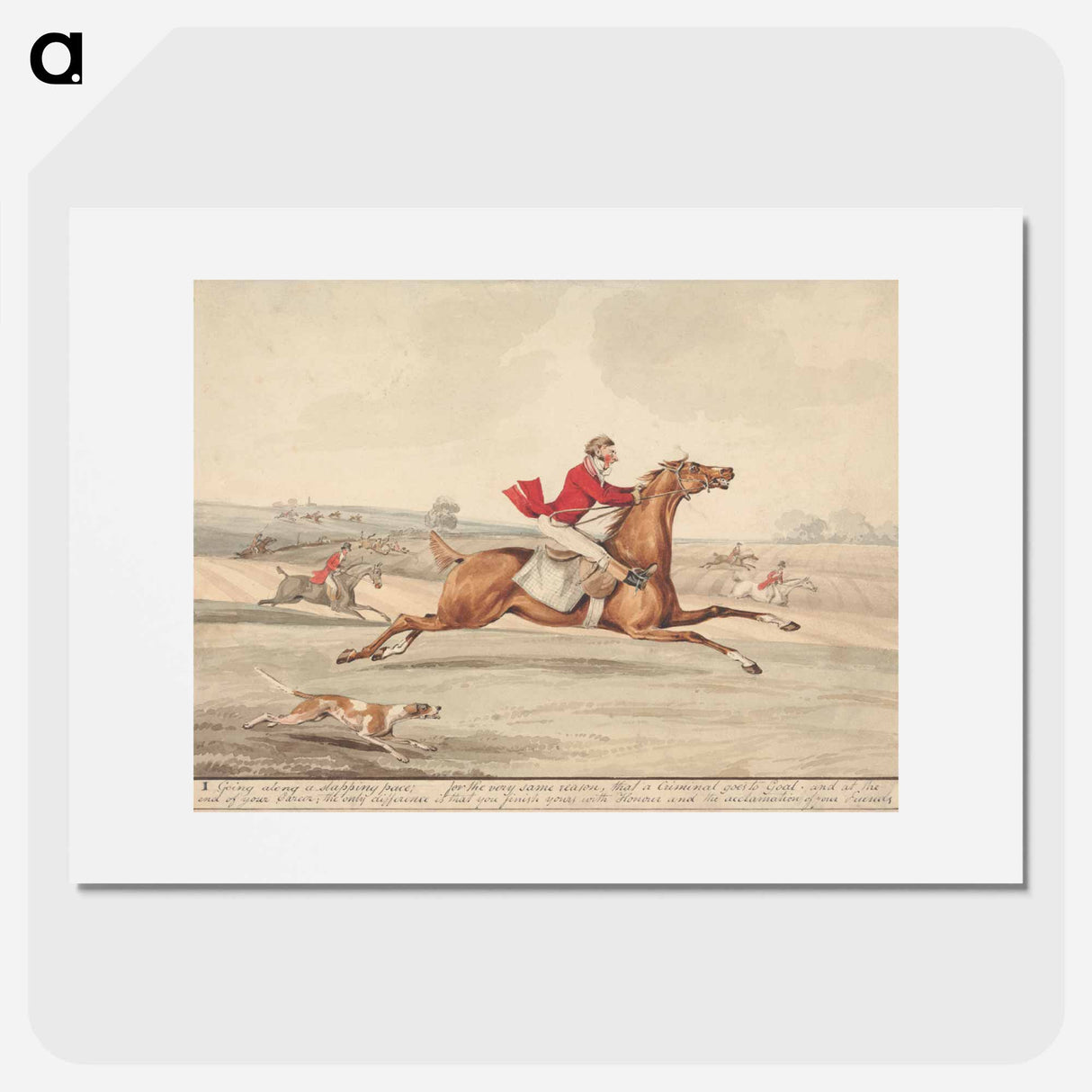 アートポスター-"Qualified Horses and Unqualified Riders:" 'Going Along a Slapping Pace..'
- イェール大学アートギャラリー Poster.