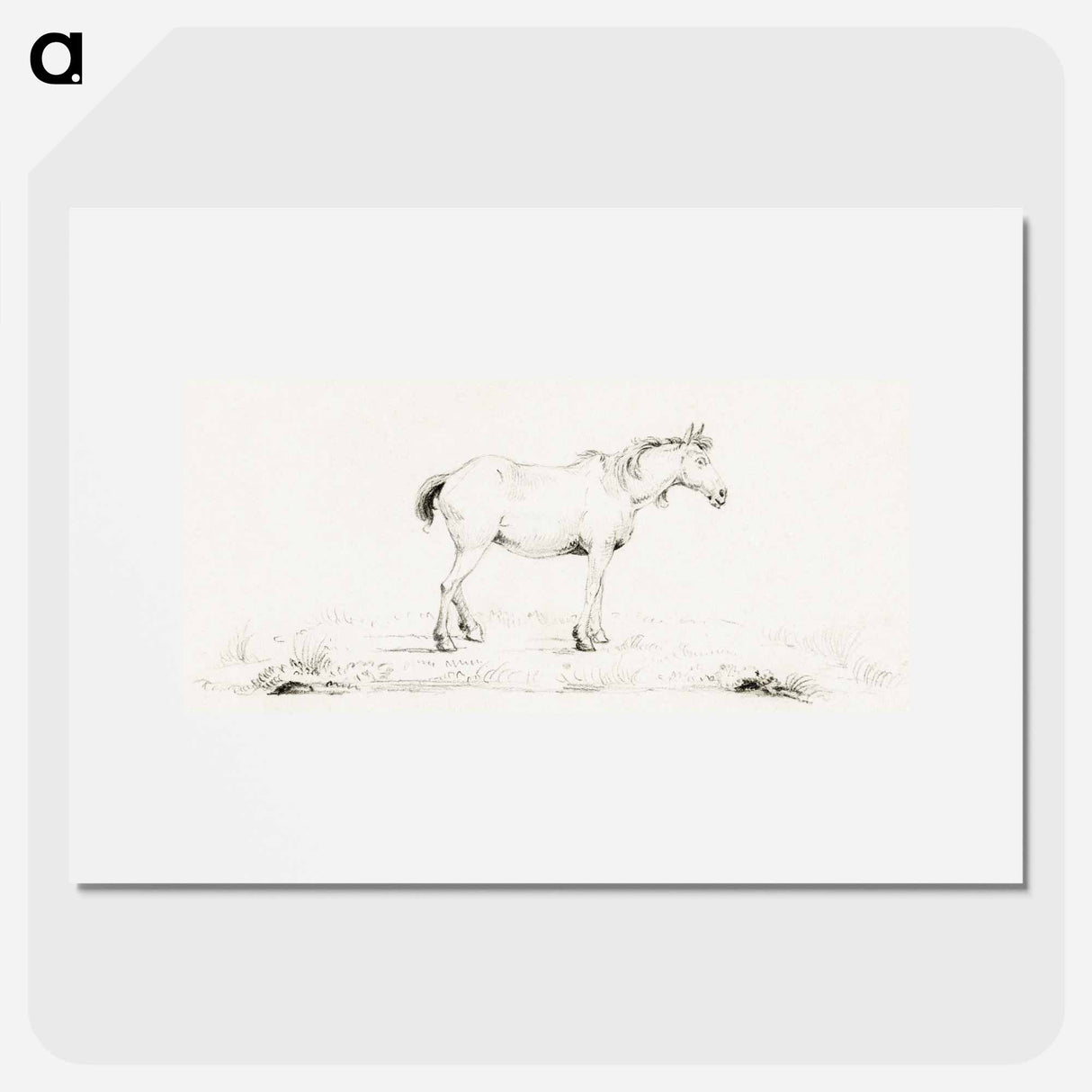 Standing horse - ジャン ベルナール Poster.