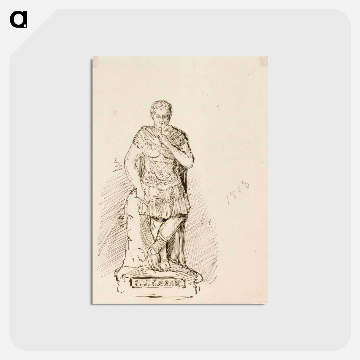 Caesarin patsas - アルバート エーデルフェルト Postcard.