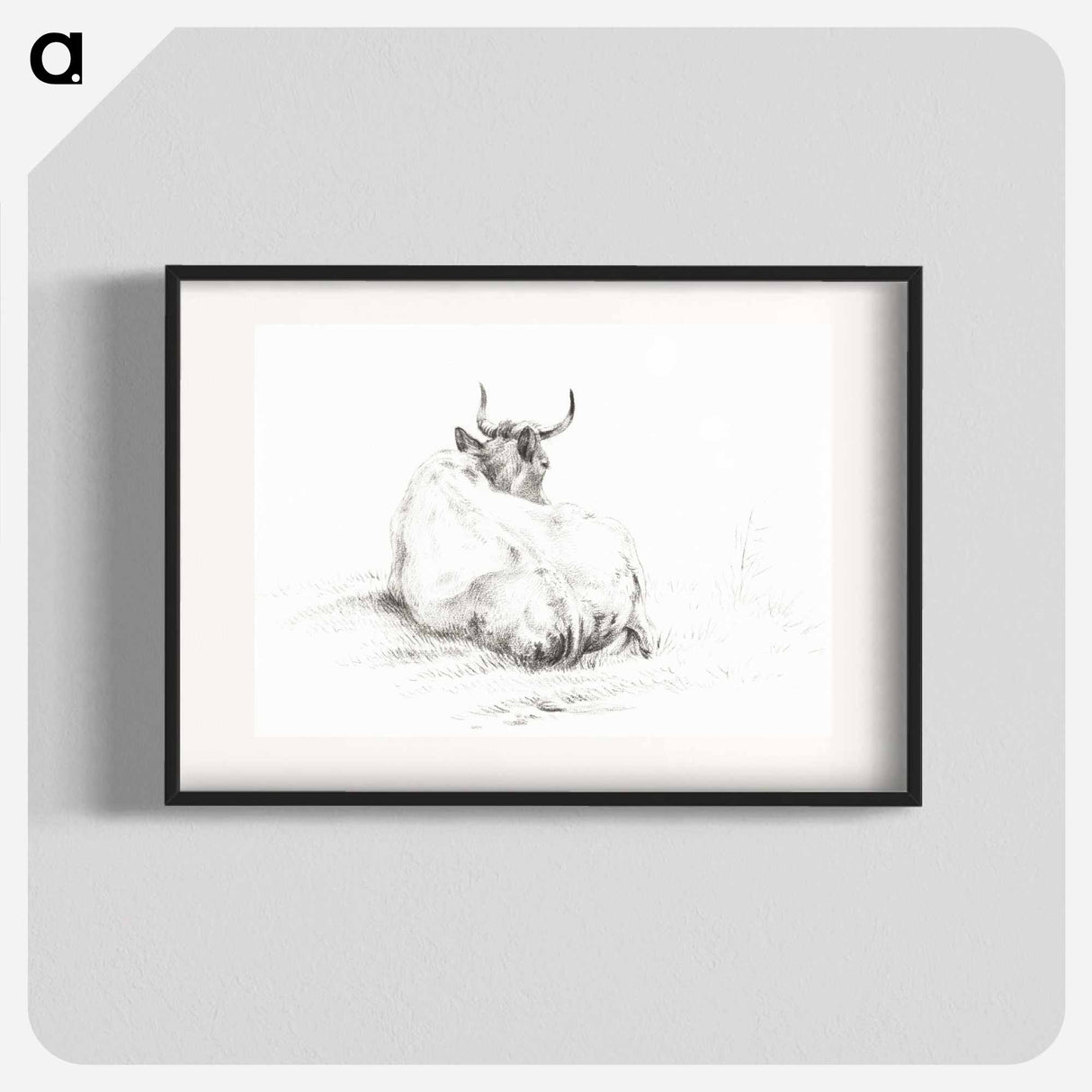 Lying cow - Jean Bernard Poster.