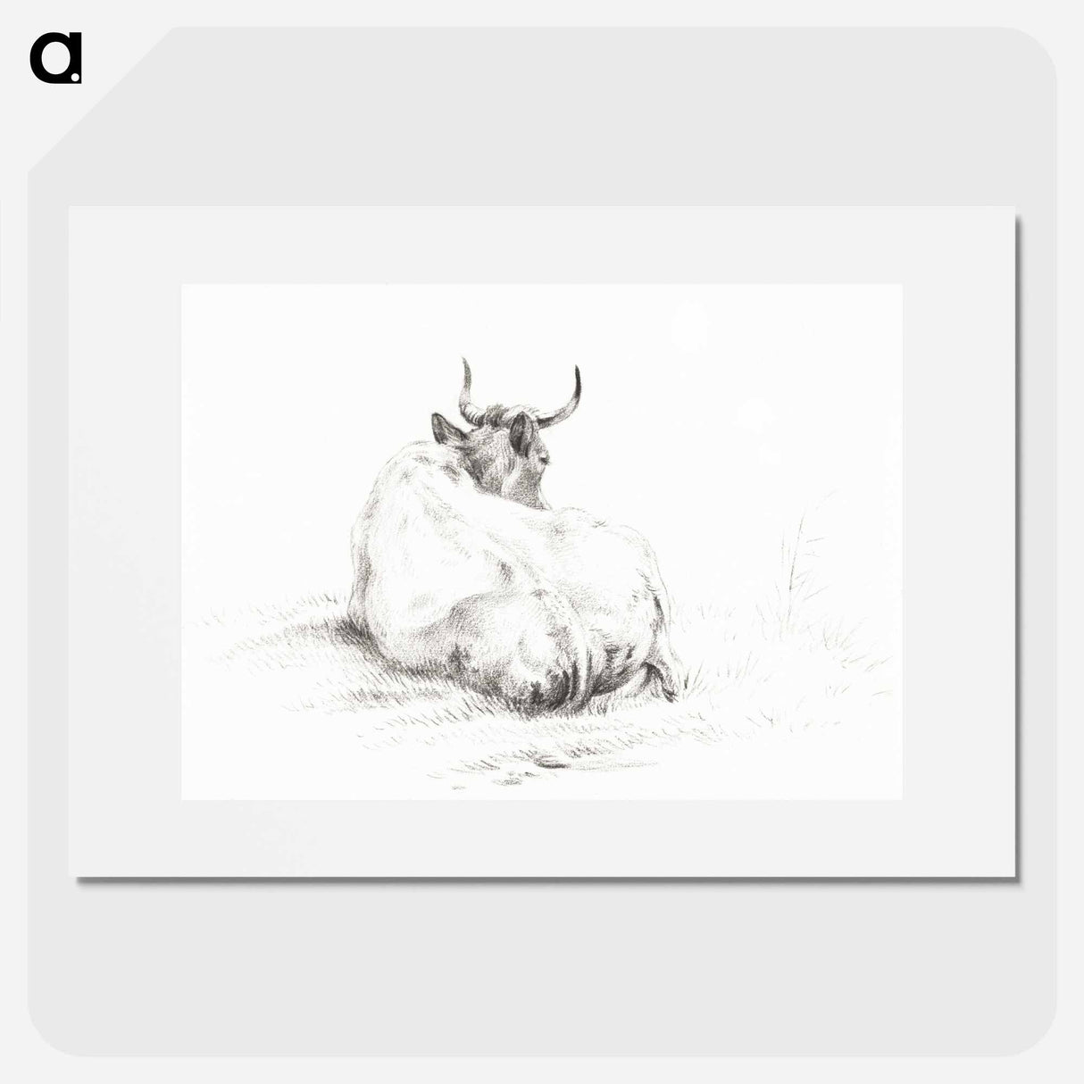 Lying cow - Jean Bernard Poster.