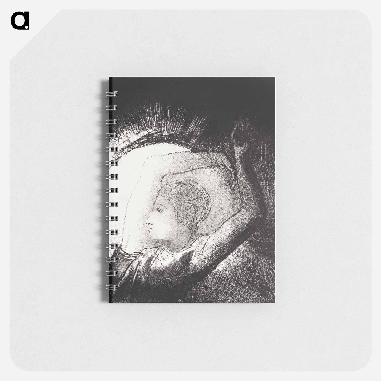 アートメモ帳-A Woman Clothed with a Sun - オディロン ルドン Memo.