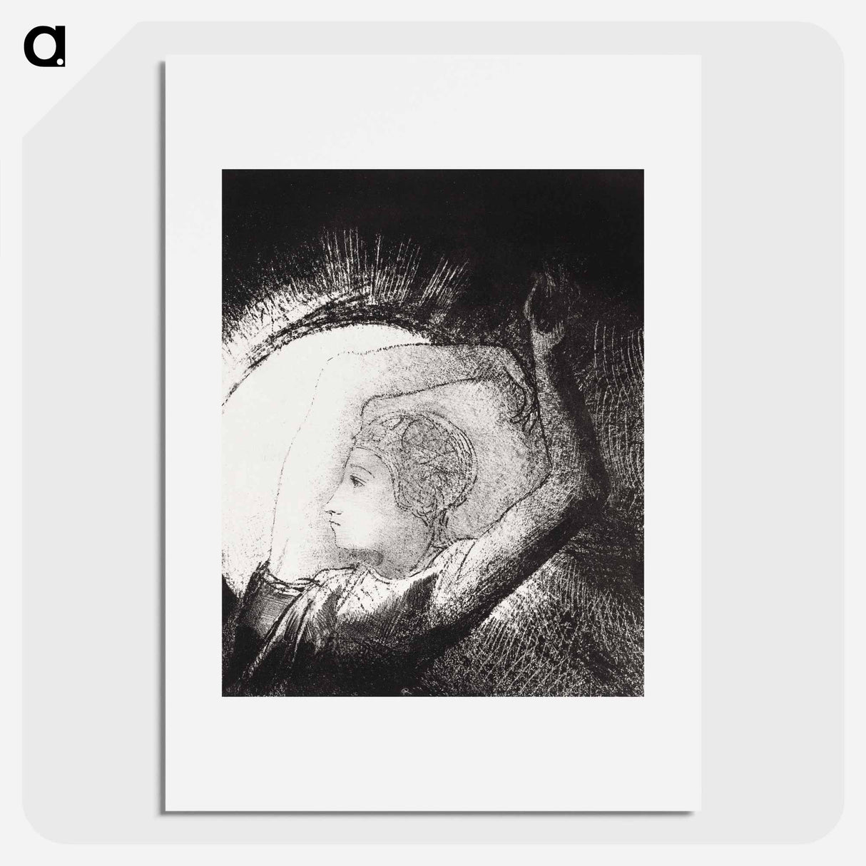 アートポスター-A Woman Clothed with a Sun - オディロン ルドン Poster.