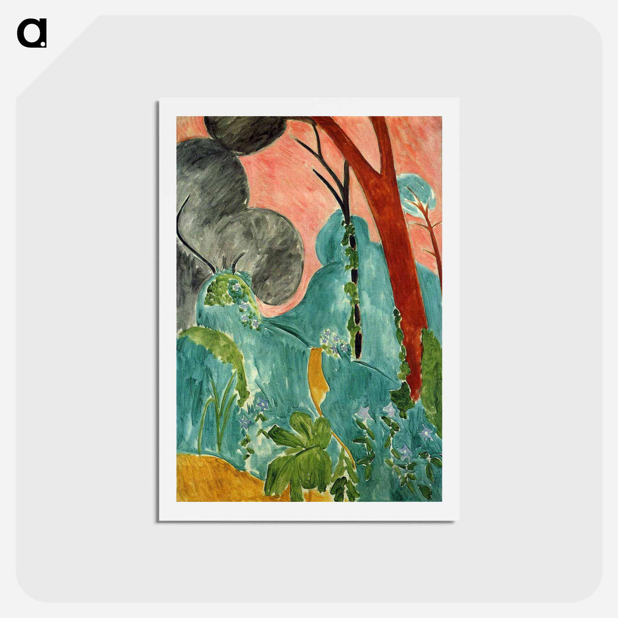 アートポストカード-Moraccan Garden - アンリ マティス Postcard.