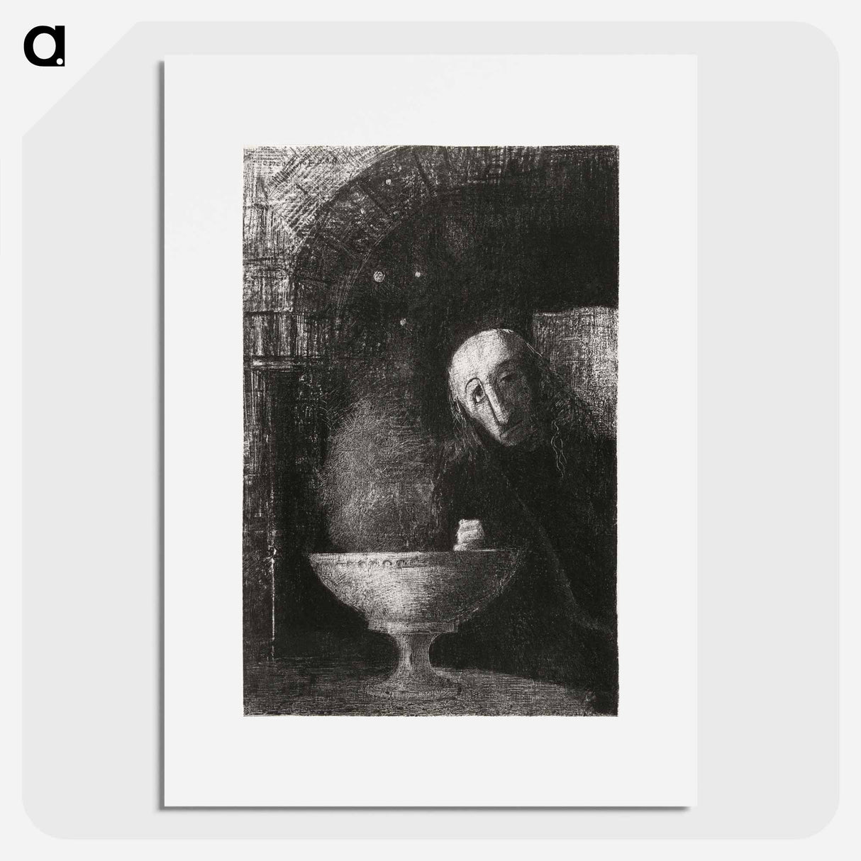 And the Seeker was Engaged in an Endless Search - オディロン ルドン Poster.