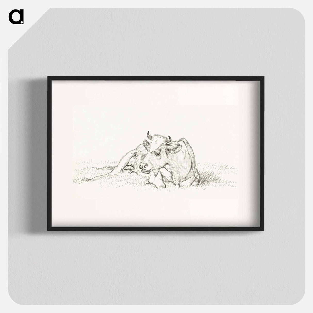 Lying cow - Jean Bernard Poster.