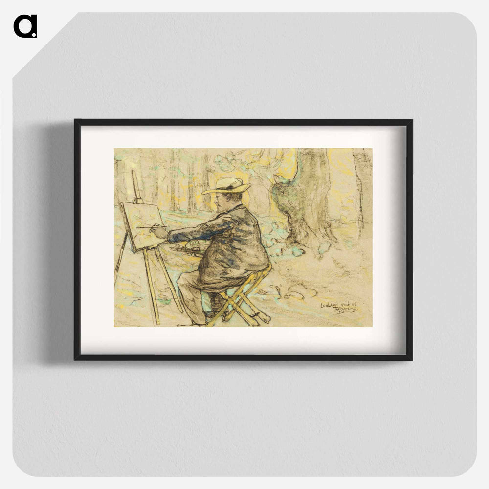 Portrait of van Henricus, painted in the style of the Loolaan in the Haag - Theo van Hoytema Poster.