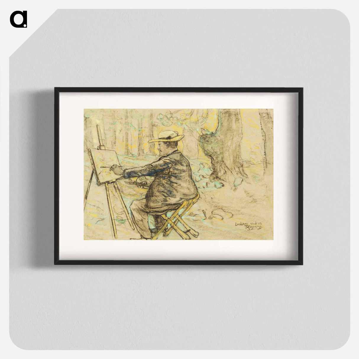 Portrait of van Henricus, painted in the style of the Loolaan in the Haag - Theo van Hoytema Poster.