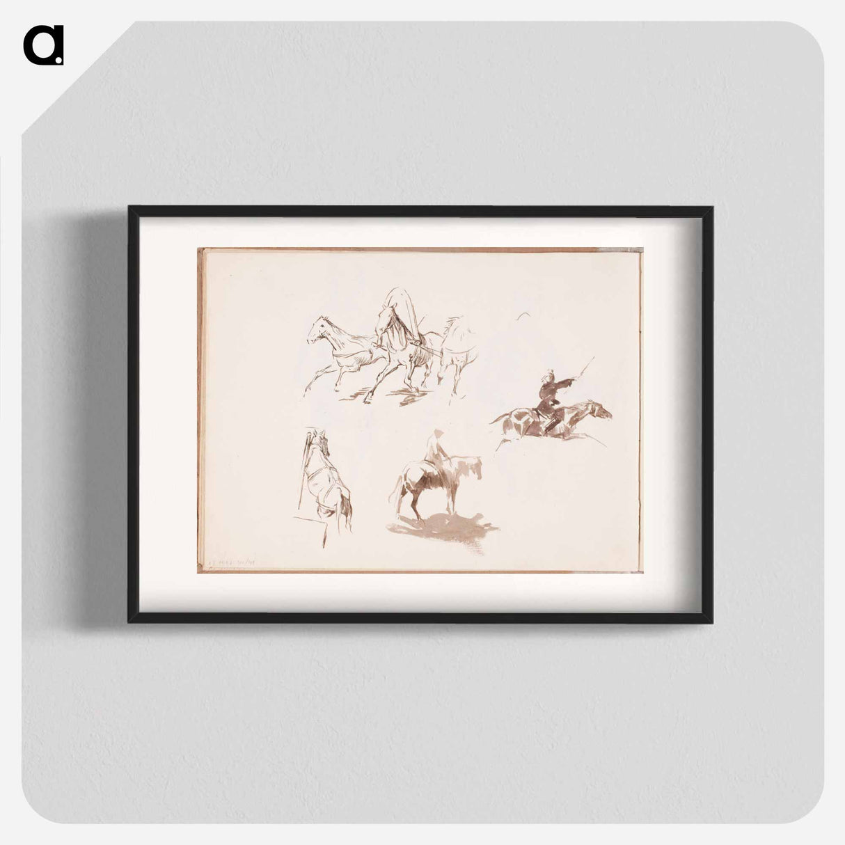 アートポスター-(unknown) part of a sketchbook - アルバート エーデルフェルト Poster.