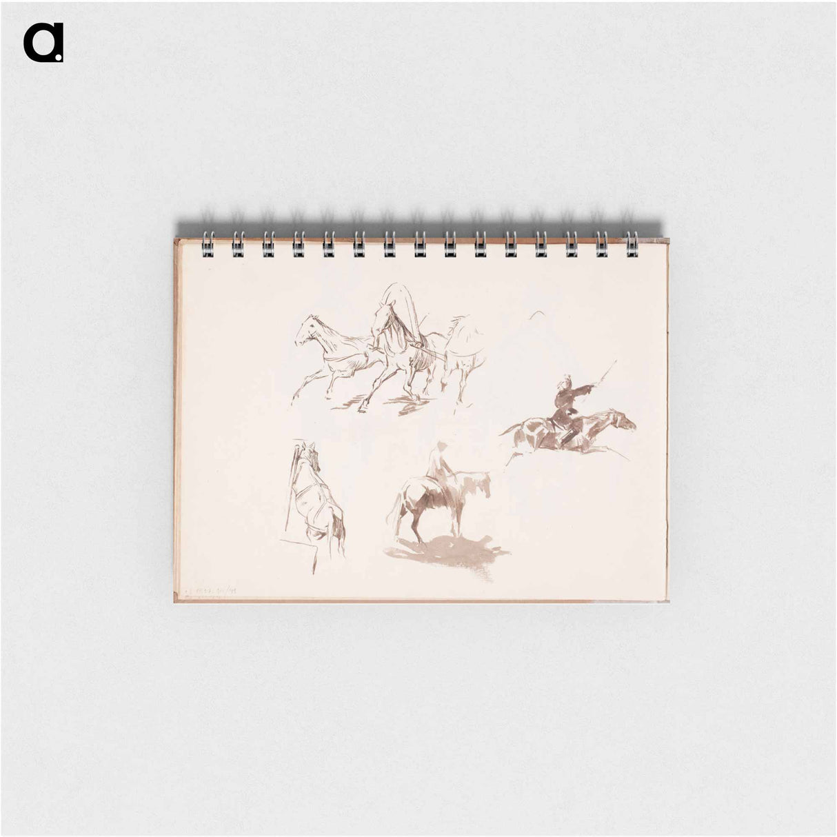 アートメモ帳-(unknown) part of a sketchbook - アルバート エーデルフェルト Memo.