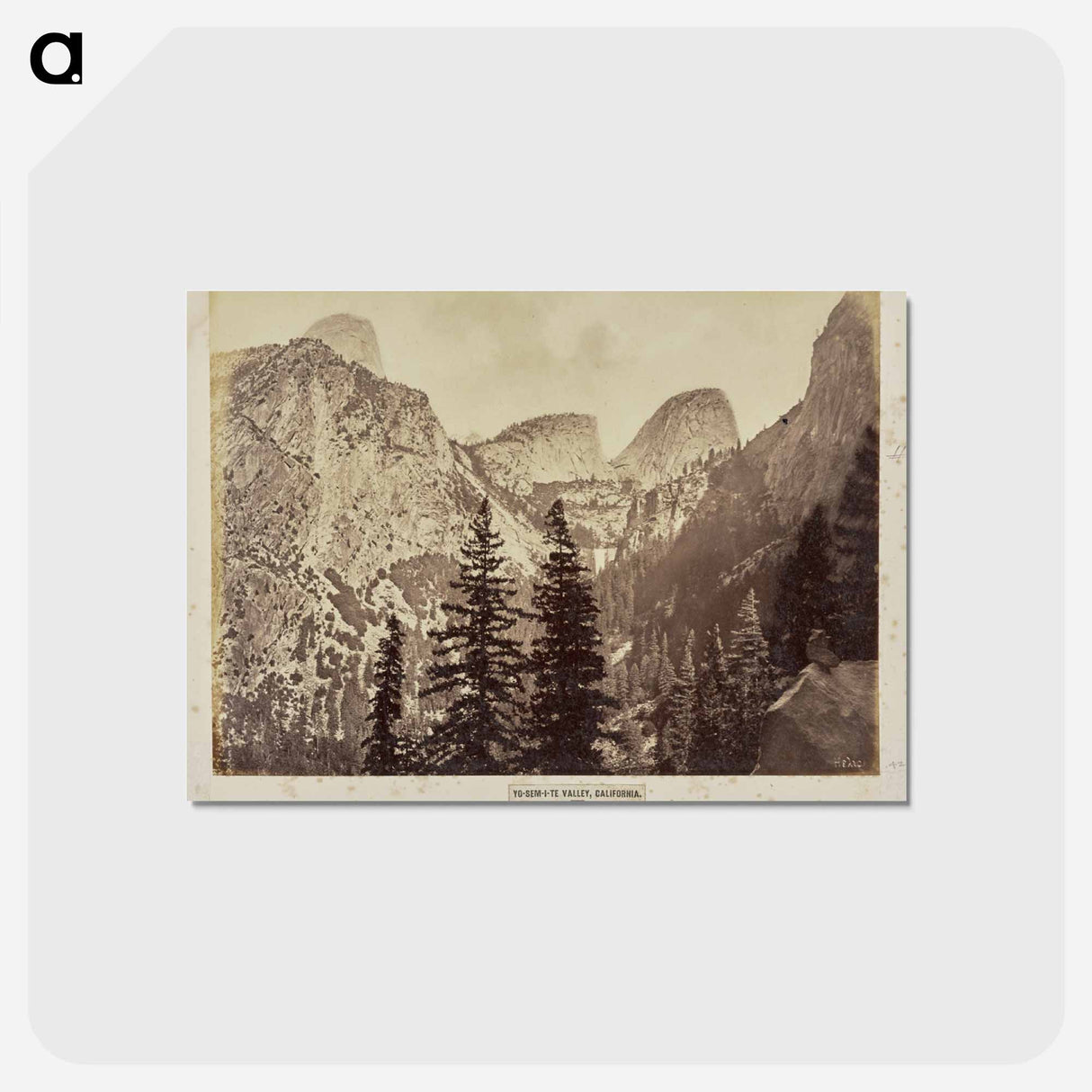 アートポストカード-Yo-Sem-i-te Valley, California
- エドワード マイブリッジ Postcard.