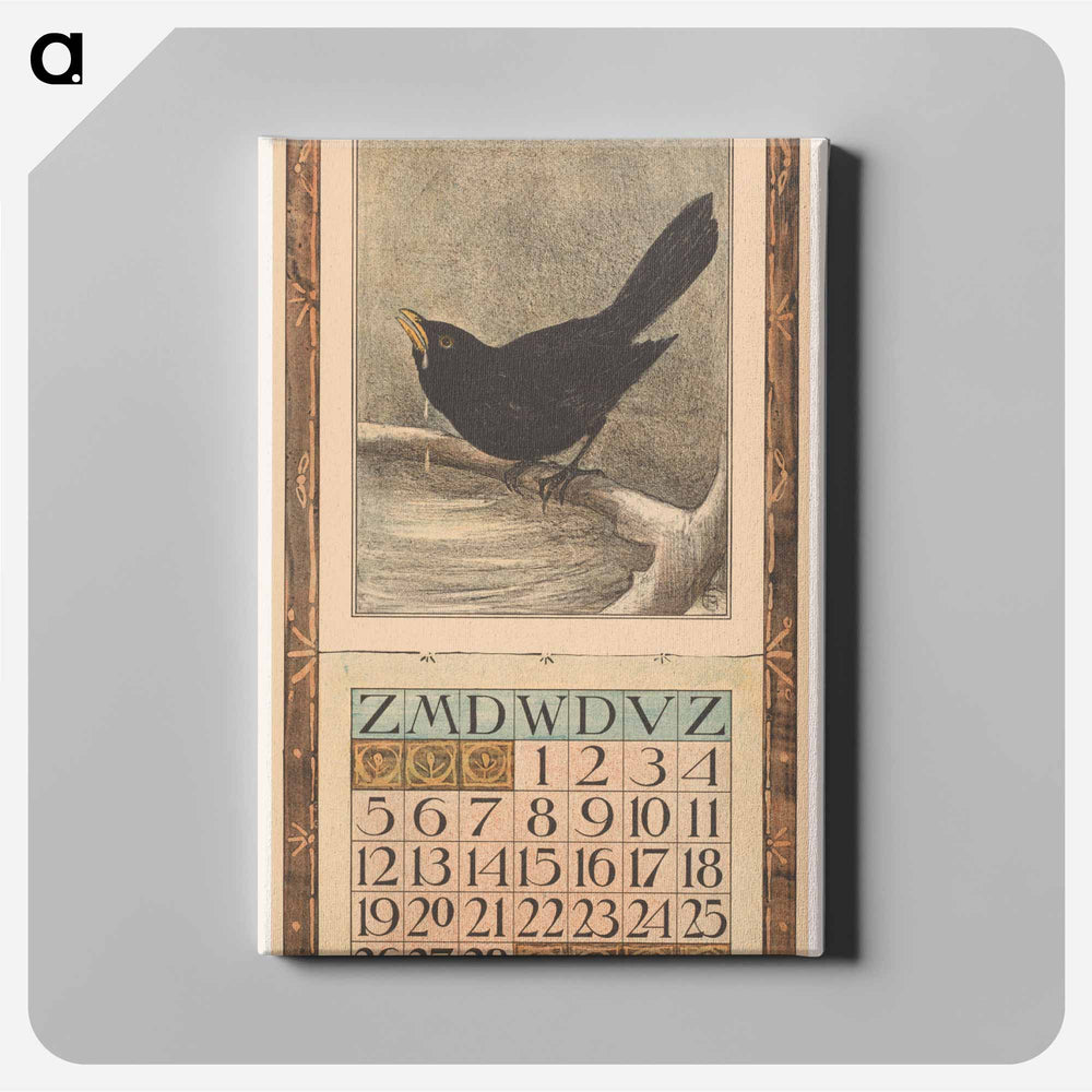 Calendar February with Merel - Theo van Hoytema Canvas.