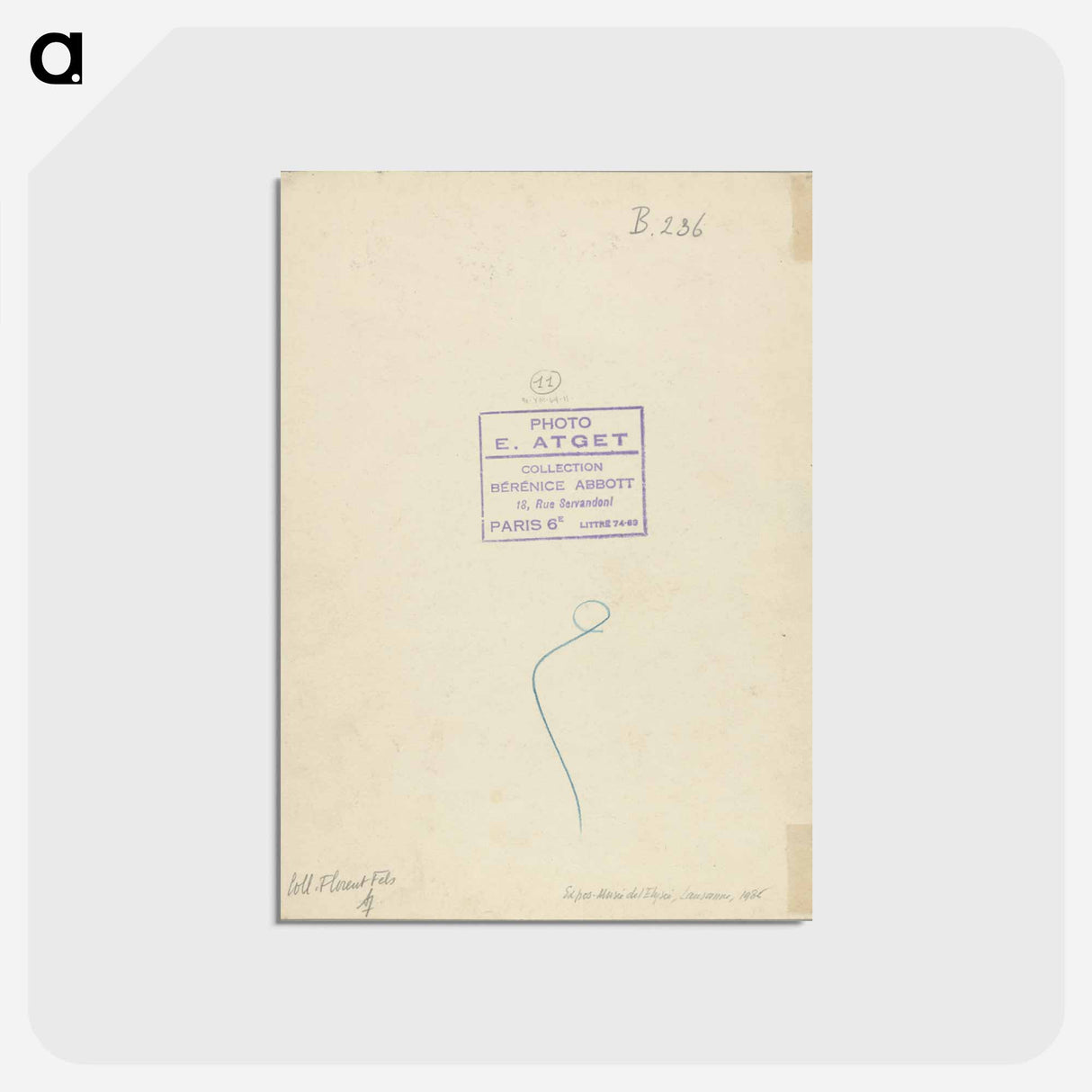 アートポストカード-Marché des Carmes, Place Maubert
- ウジェーヌ アジェ Postcard.