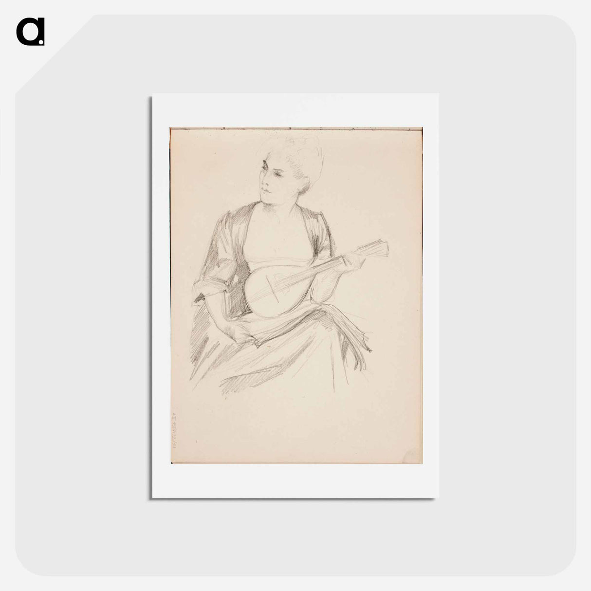 (unknown) part of a sketchbook - アルバート エーデルフェルト Postcard.