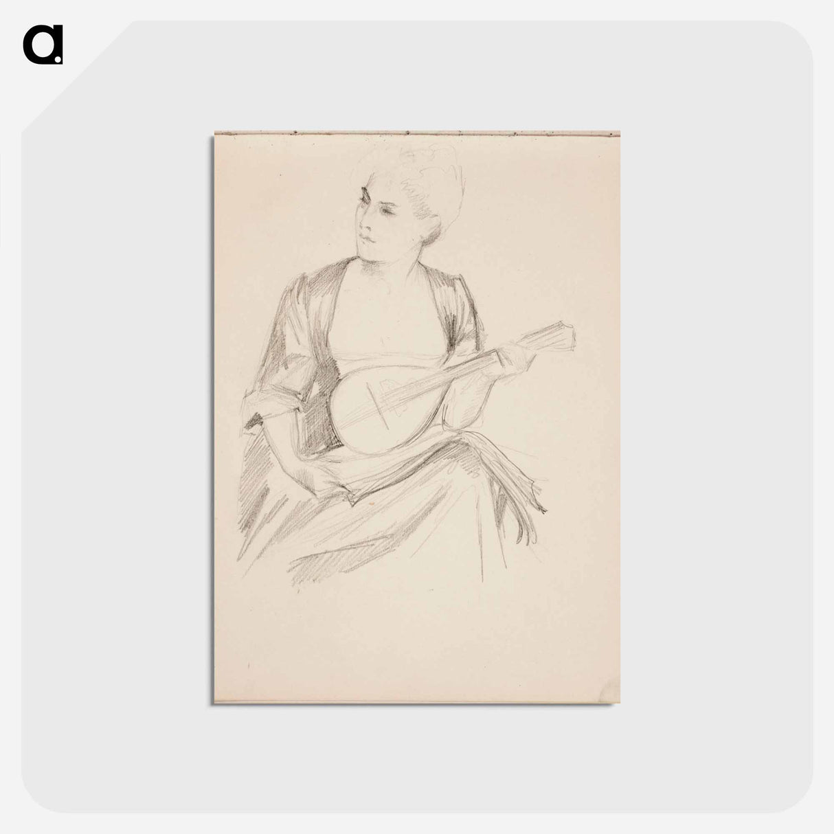 アートポストカード-(unknown) part of a sketchbook - アルバート エーデルフェルト Postcard.