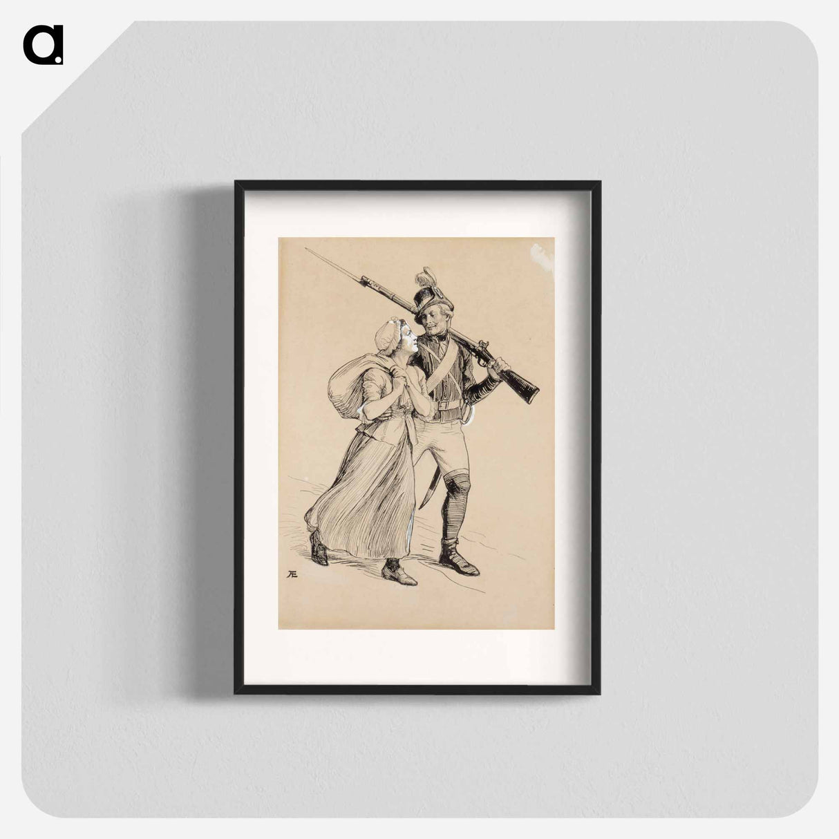 Lotta svärd - アルバート エーデルフェルト Poster.