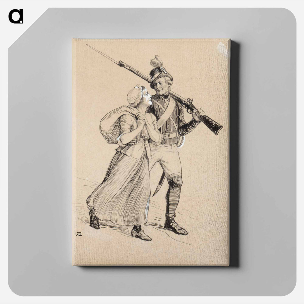 Lotta svärd - アルバート エーデルフェルト Canvas.