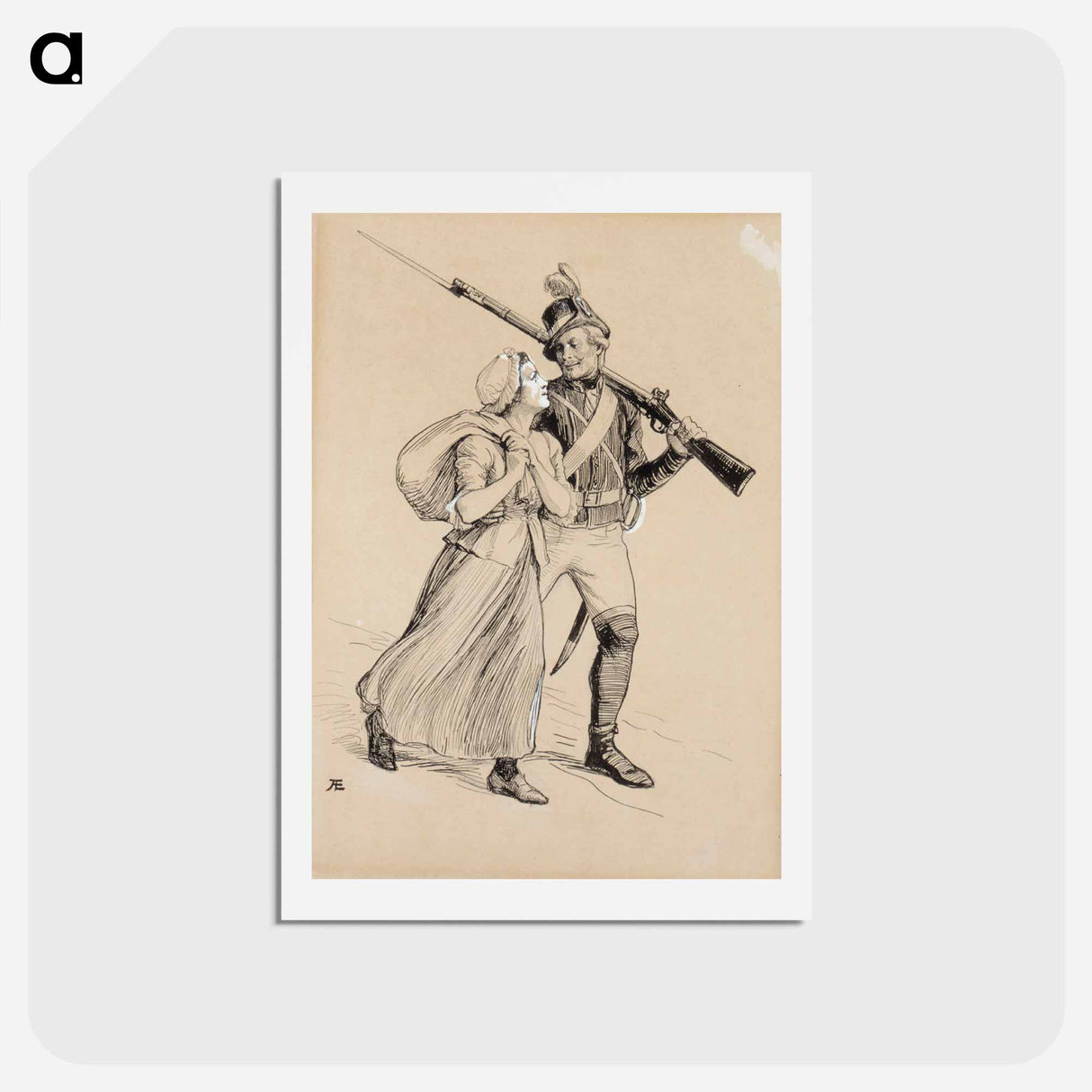 Lotta svärd - アルバート エーデルフェルト Postcard.