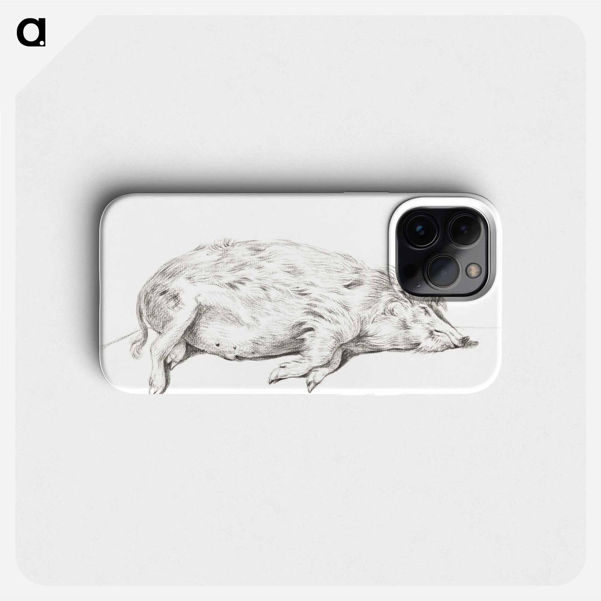 Lying pig - Jean Bernard Phone Case.